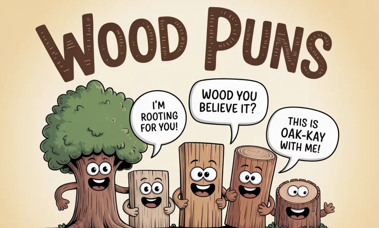 398 Wood Puns Cute Short One Liner Captions For Adults