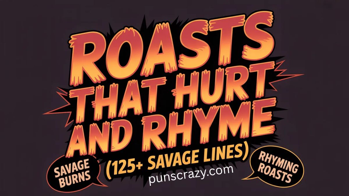 Roasts That Hurt and Rhyme (125+ Savage Lines)
