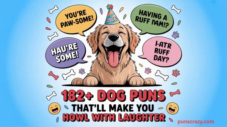 182+ Dog Puns That'll Make You Howl with Laughter in 2026 🐶😂