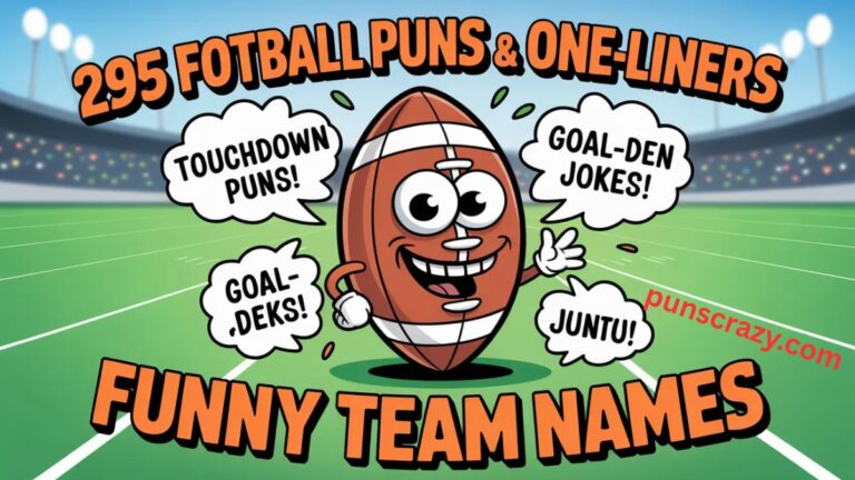 295 Football Puns & One-Liners: Funny Team Names