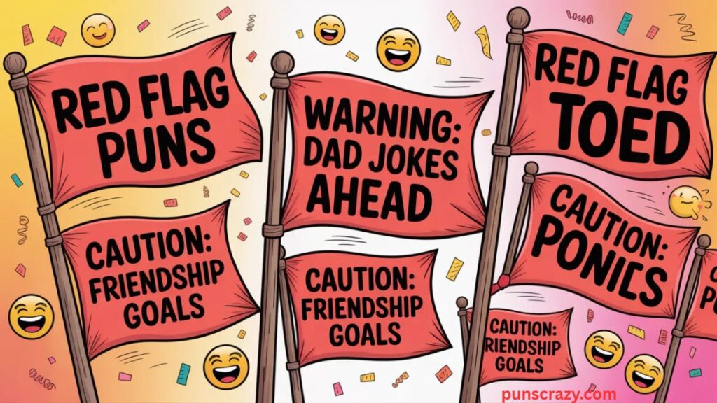 Funny red flags puns & jokes