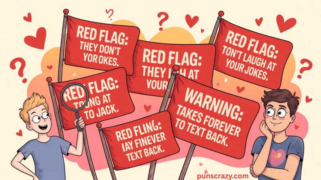 Funny relationship red flags puns insights