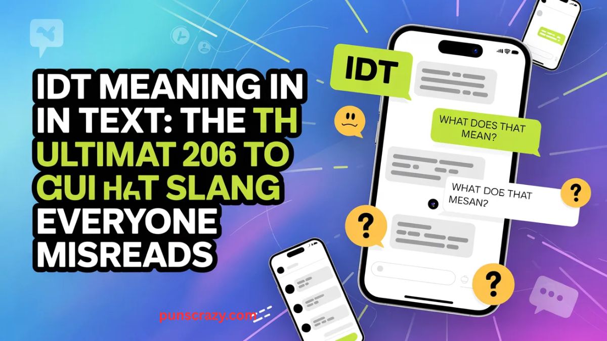 IDT Meaning in Text: The Ultimate 2026 Guide to This Viral Chat Slang Everyone Misreads