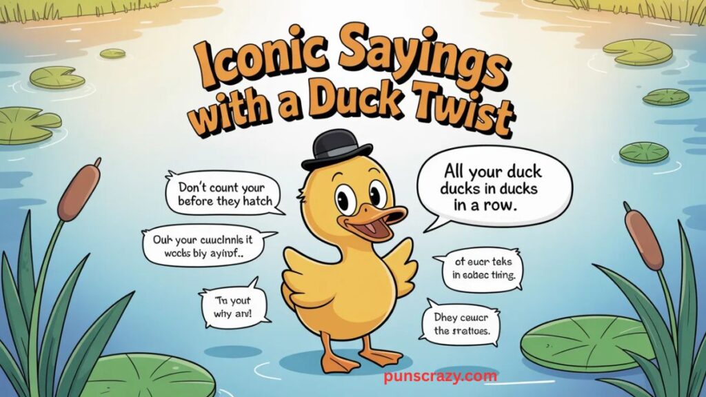 Iconic Sayings with a Duck TwistÂ