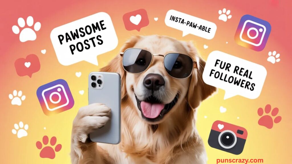 Instagram & Social Media Dog Puns 📸