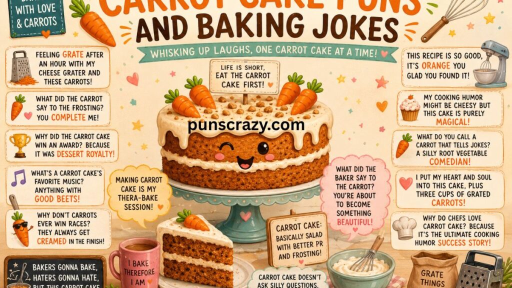 Latest Carrot Cake Puns and Baking Jokes