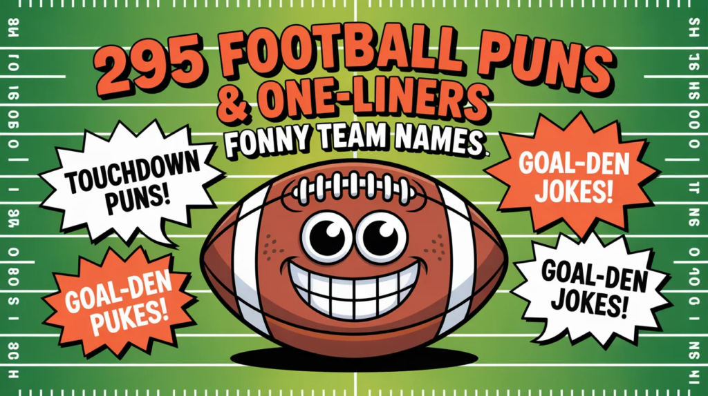 295 Football Puns & One-Liners: Funny Team Names