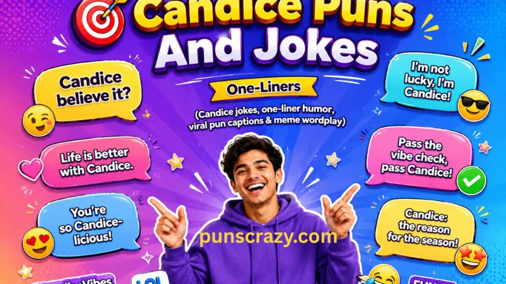 Candice Puns And Jokes One-Liners (Candice jokes, one-liner humor, viral pun captions & meme wordplay)