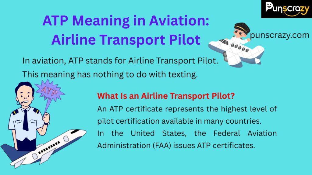 ATP Meaning in Aviation: Airline Transport Pilot