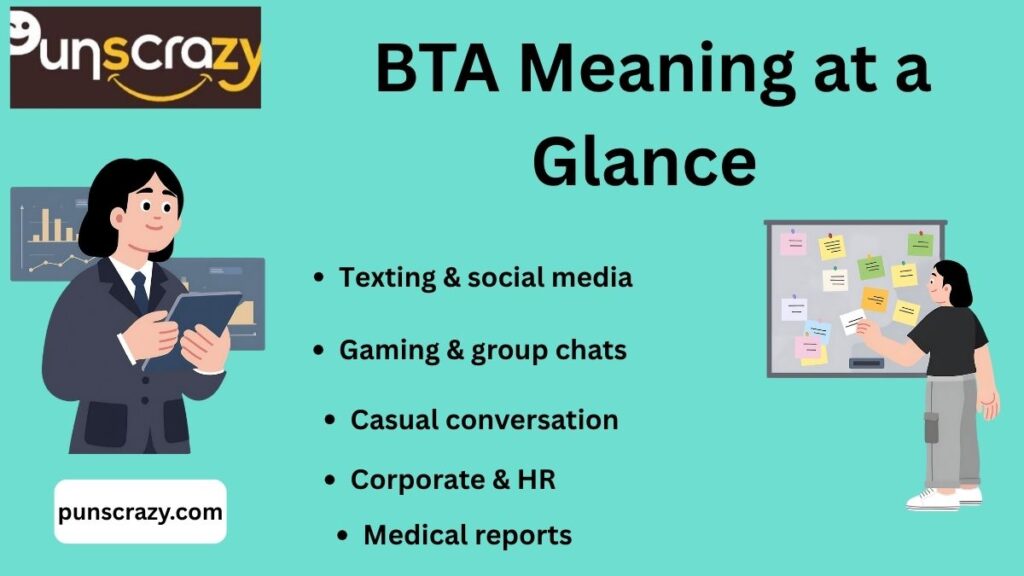  BTA Meaning at a Glance