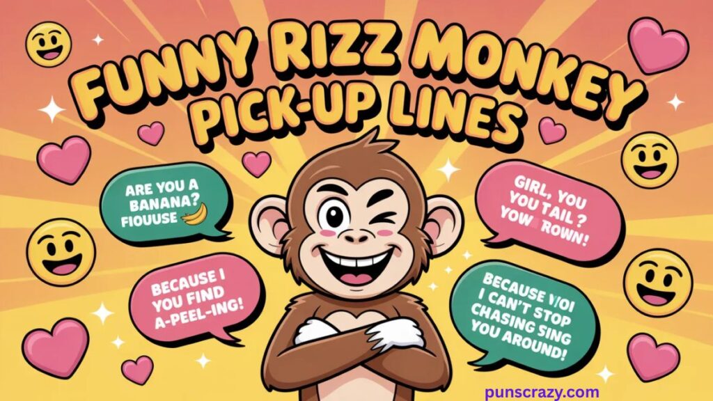 Funny Rizz Monkey GIF Pick Up Lines