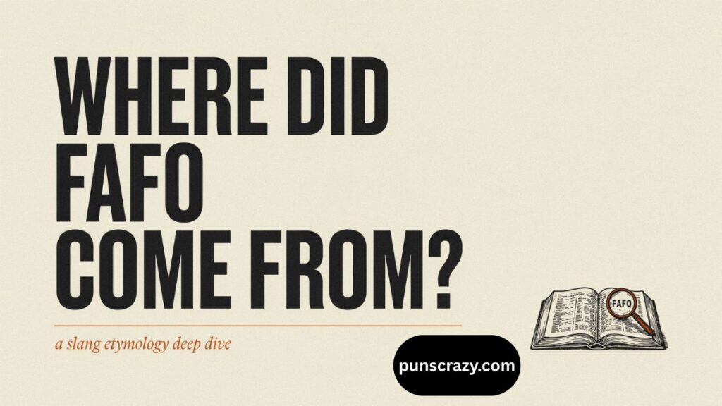 Where Did FAFO Come From?