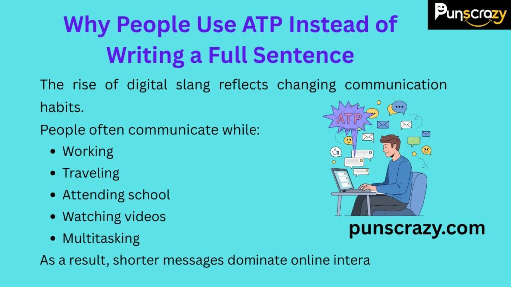 Why People Use ATP Instead of Writing a Full Sentence