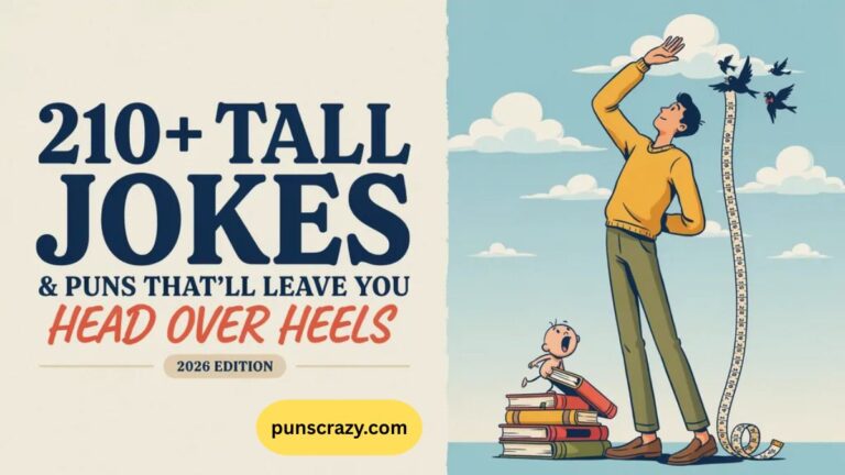 210+ Tall Jokes & Puns That'll Leave You Head Over Heels (2026)