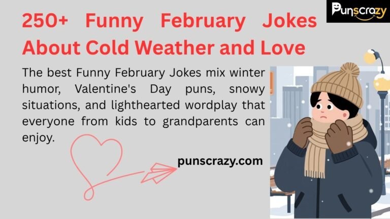 250+ Funny February Jokes About Cold Weather and Love