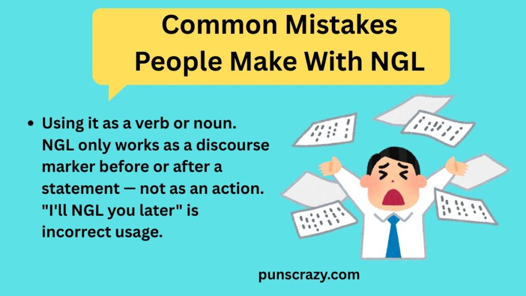 Common Mistakes People Make With NGL