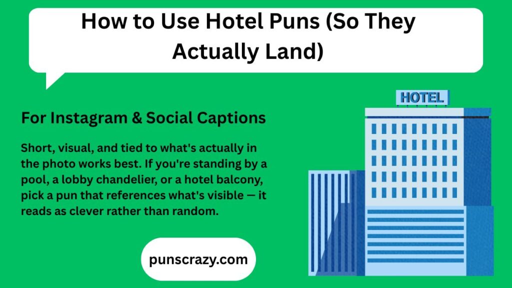 How to Use Hotel Puns (So They Actually Land)