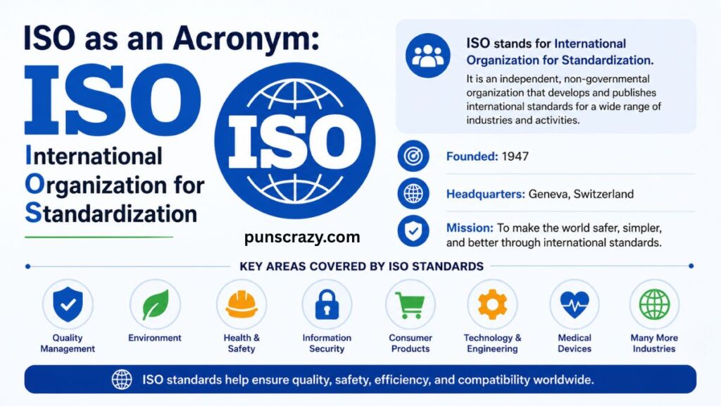 ISO as an Acronym: International Organization for Standardization