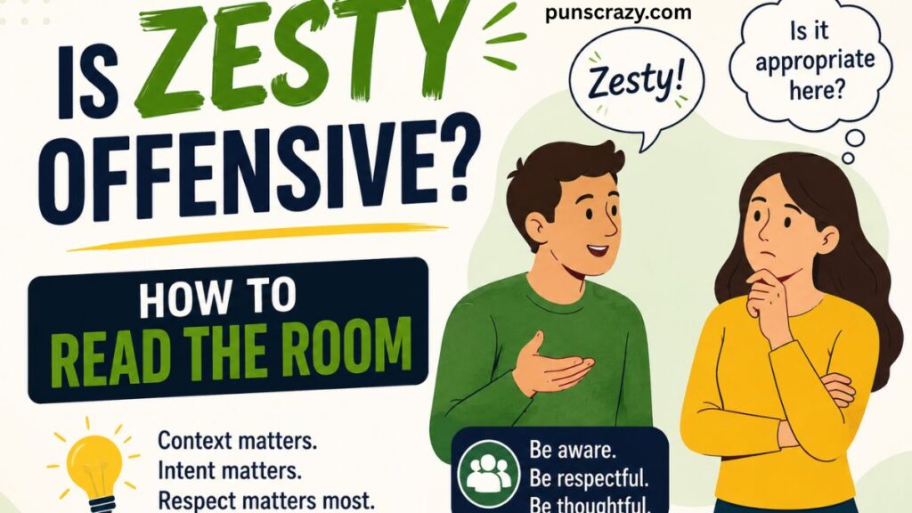 Is Zesty Offensive? How to Read the Room