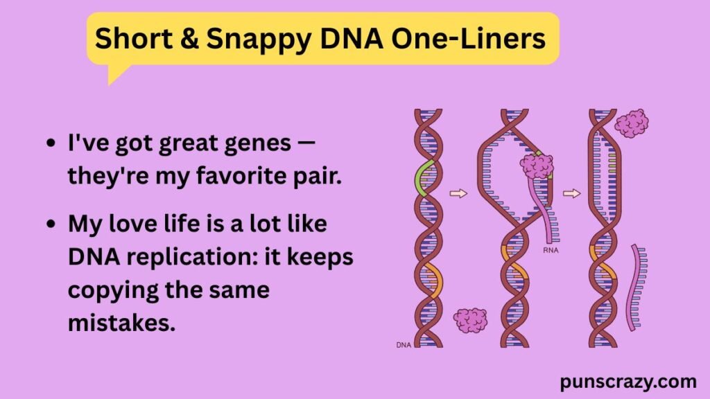 Short & Snappy DNA One-Liners