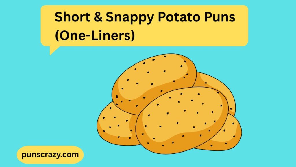 Short & Snappy Potato Puns (One-Liners)