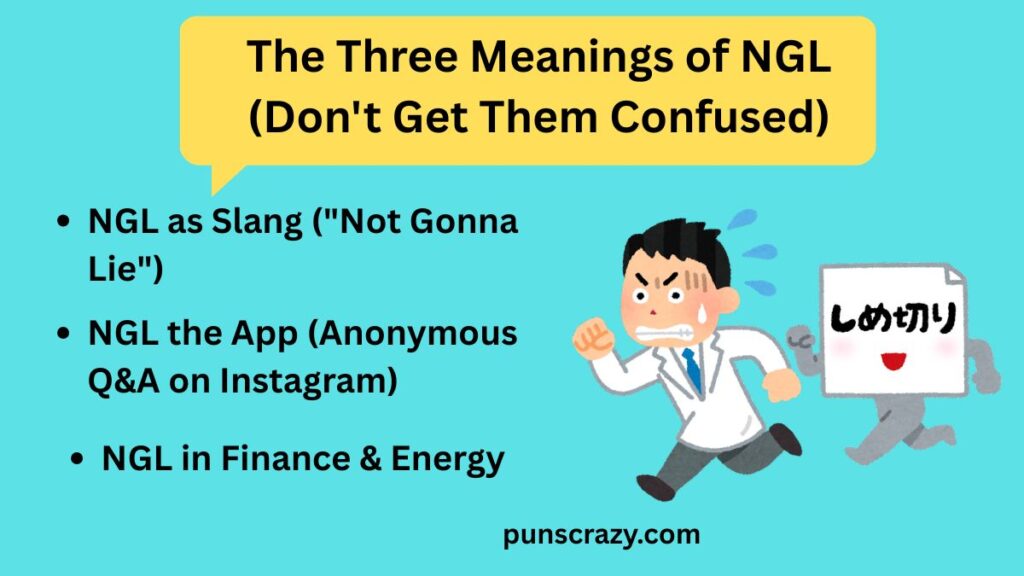 The Three Meanings of NGL (Don't Get Them Confused)