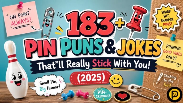 183+ Pin Puns &amp; Jokes That’ll Really Stick With You (2025)