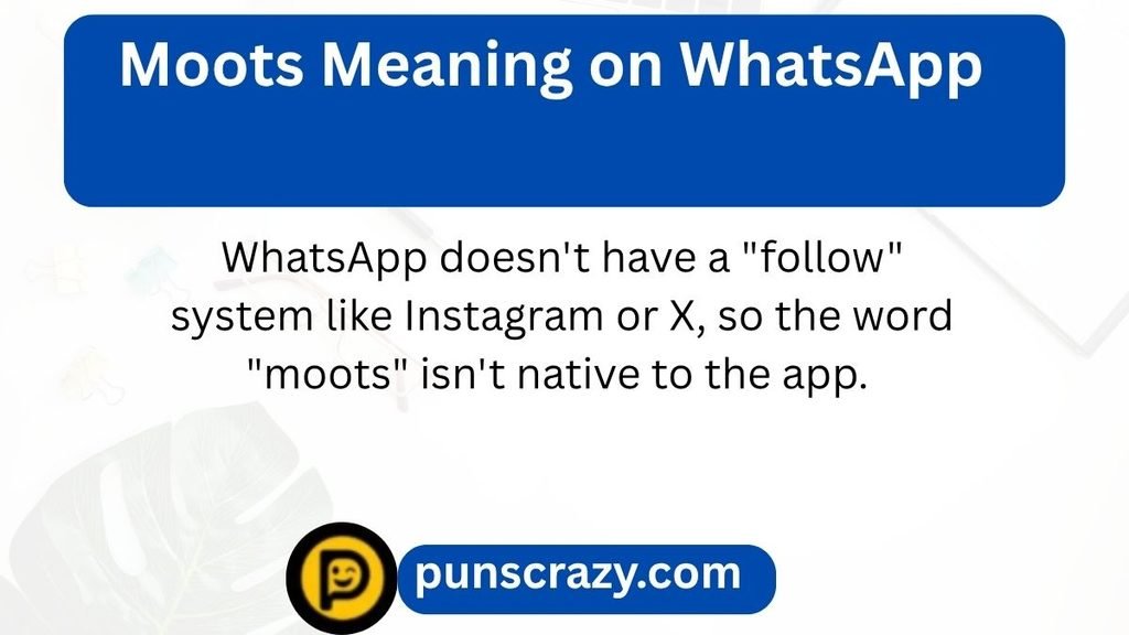 Moots Meaning on WhatsApp