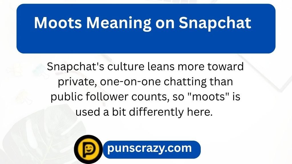 Moots Meaning on Snapchat