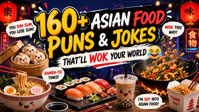 🍜160+ Asian Food Puns & Jokes That’ll Wok Your World 😂🥢