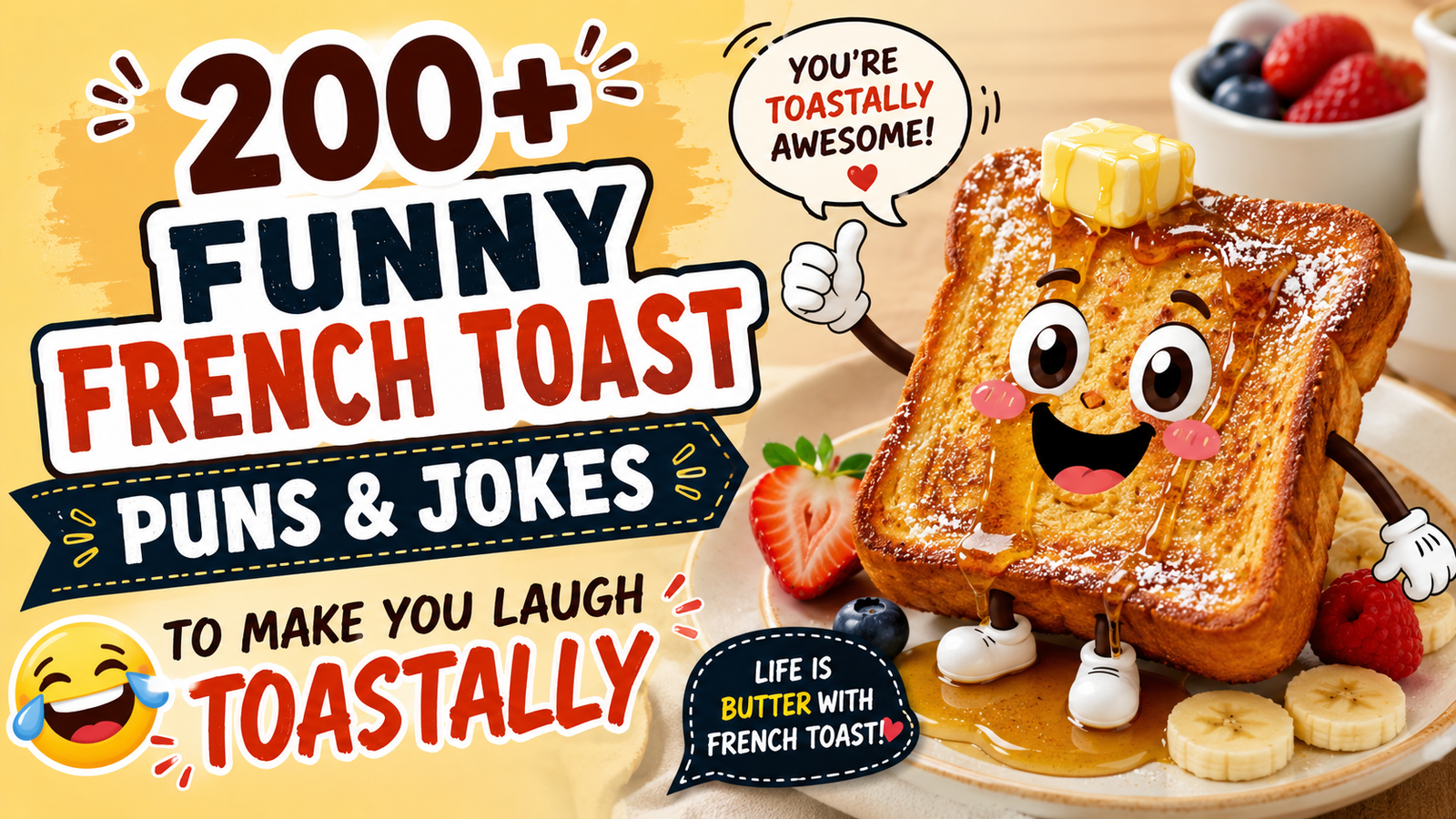 200+ Funny French Toast Puns & Jokes to Make You Laugh Toastally 😂🥖