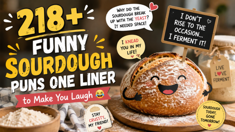 218+ Funny Sourdough Puns One Liner to Make You Laugh