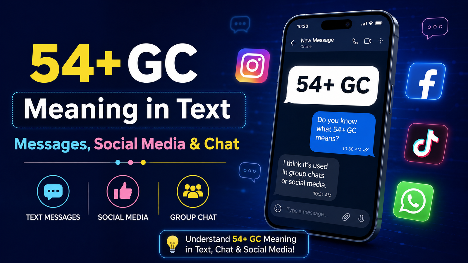 54+ GC Meaning in Text Messages, Social Media & Chat