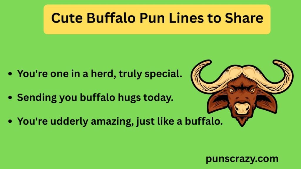 Cute Buffalo Pun Lines to Share