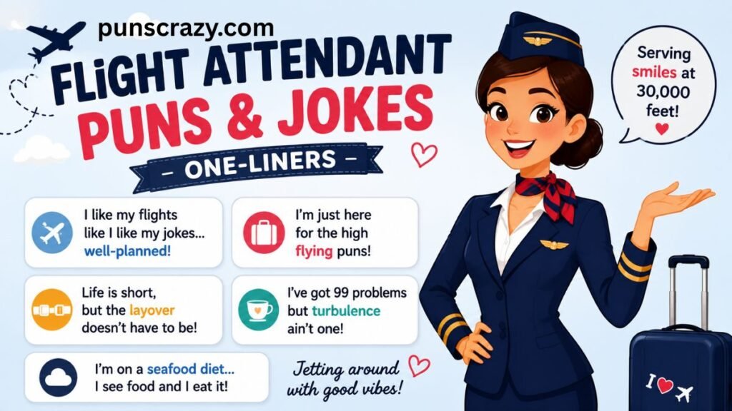 Flight attendant puns and jokes one liners