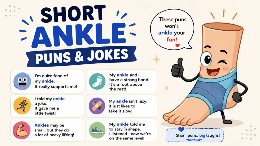 Short ankle puns and jokes