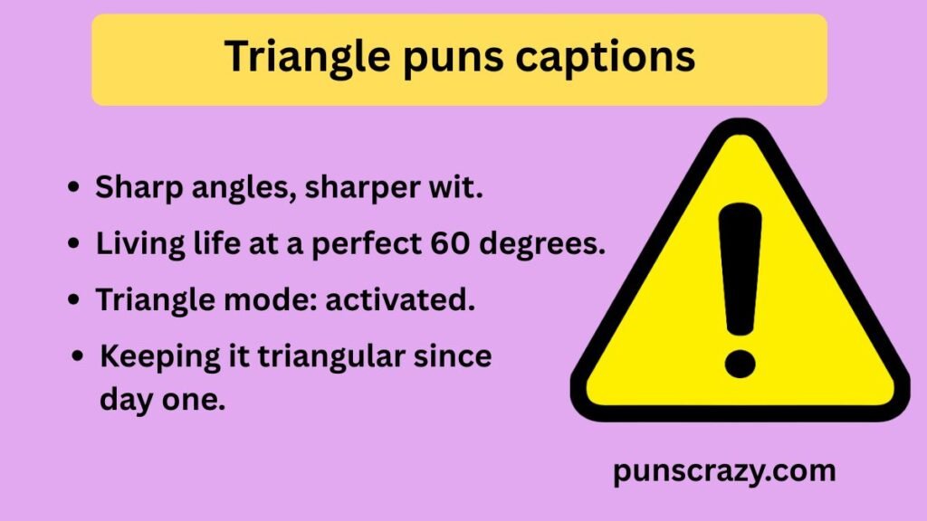 Triangle puns captions