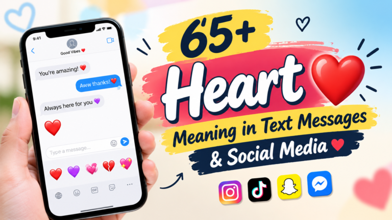 65+ Heart Meaning in Text Messages & Social Media ❤️