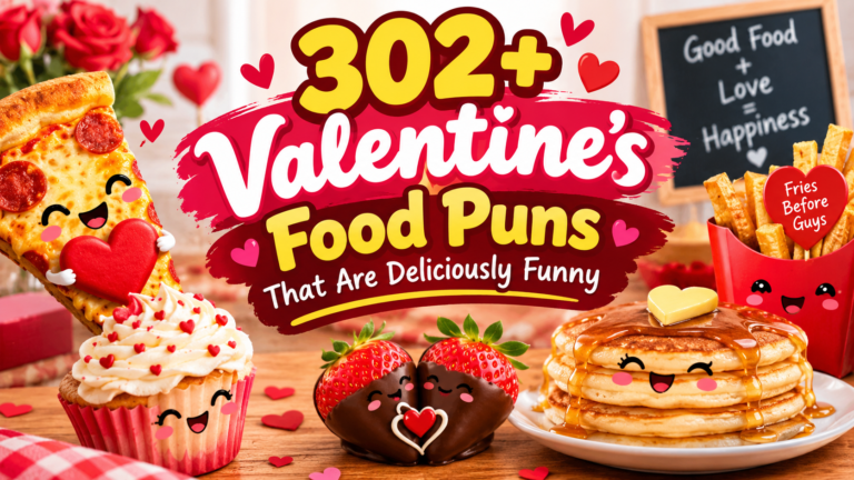 302+ Valentine's Food Puns That Are Deliciously Funny ❤️🍕