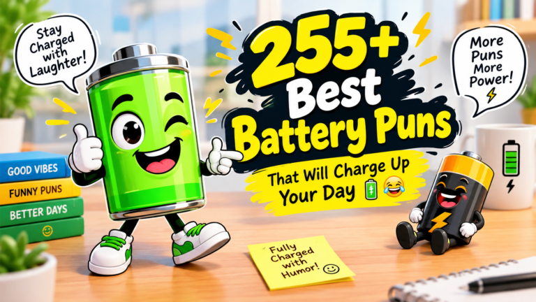 255+ Best Battery Puns That Will Charge Up Your Day 🔋😂