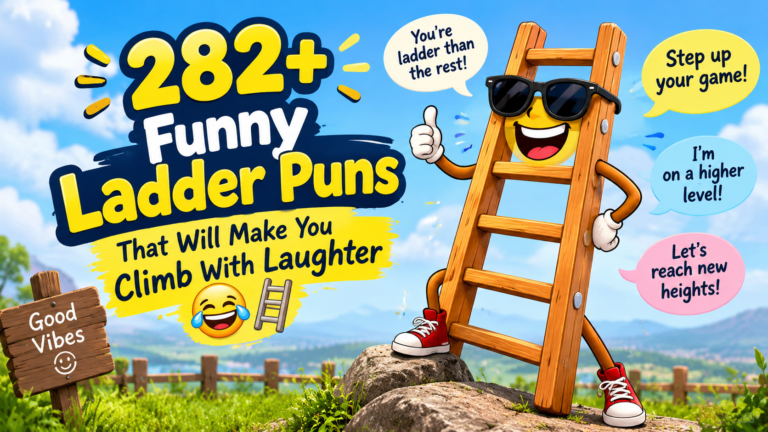 282+ Funny Ladder Puns That Will Make You Climb With Laughter 😂🪜