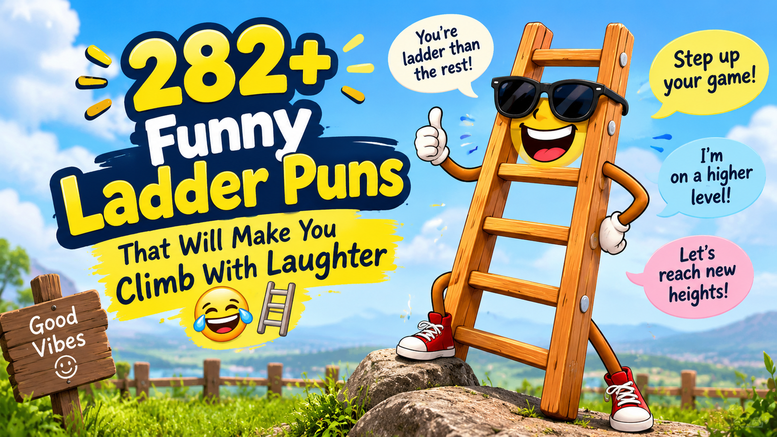 282+ Funny Ladder Puns That Will Make You Climb With Laughter 😂🪜