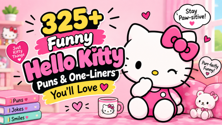 325+ Funny Hello Kitty Puns & One-Liners You'll Love 🎀🤣