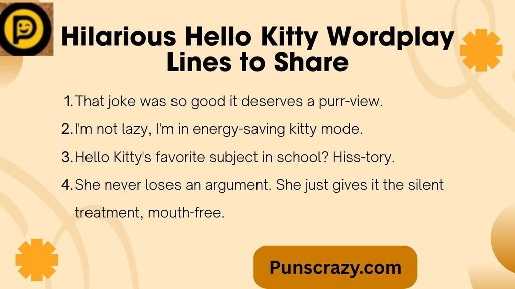 Hilarious Hello Kitty Wordplay Lines to Share