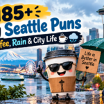 185+ Funny Seattle Puns About Coffee, Rain & City Life ☕🌧️