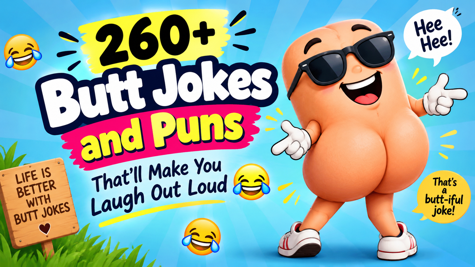 260+ Butt Jokes and Puns That'll Make You Laugh Out Loud 😂