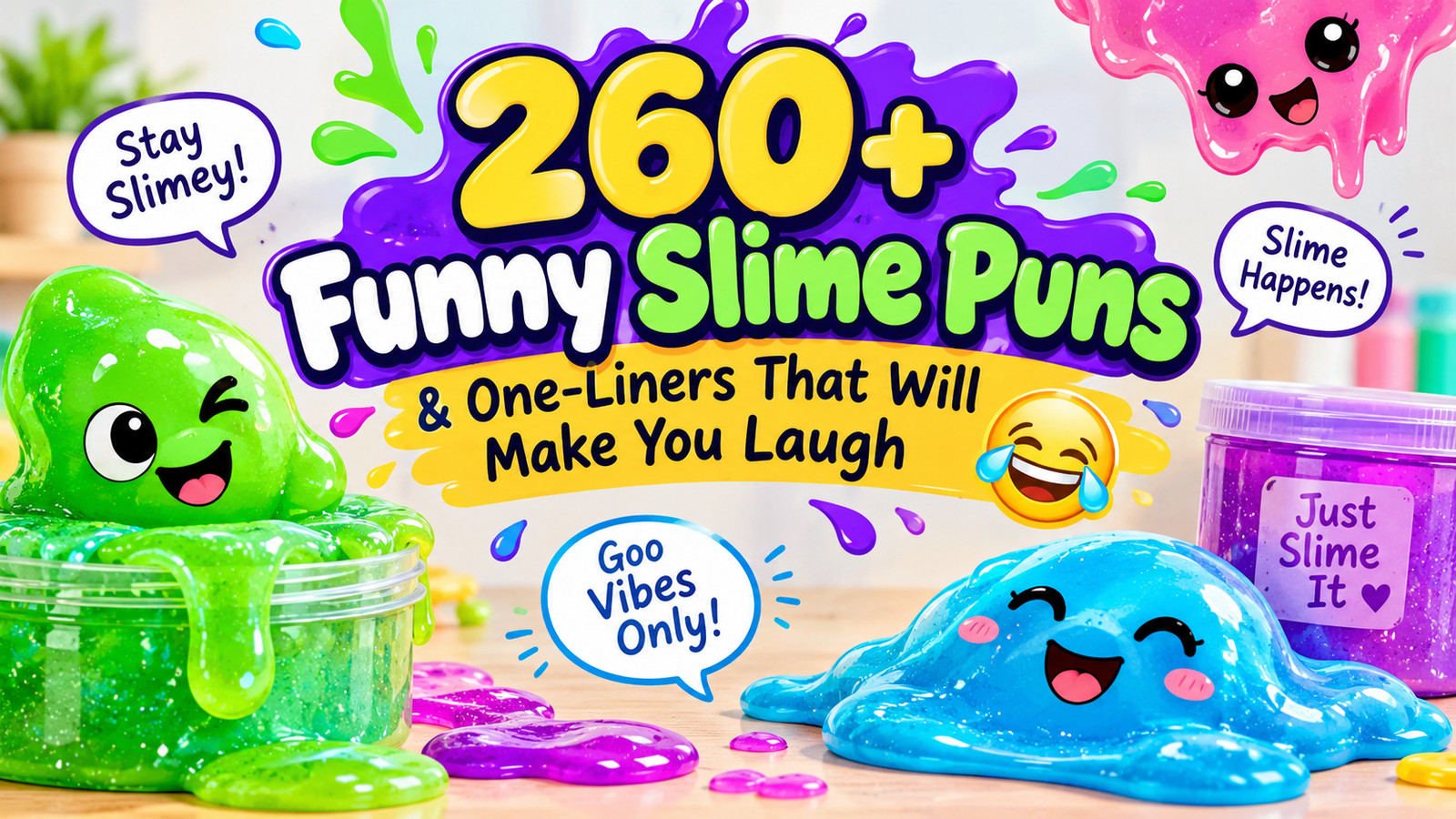 260+ Funny Slime Puns & One-Liners That Will Make You Laugh 😂