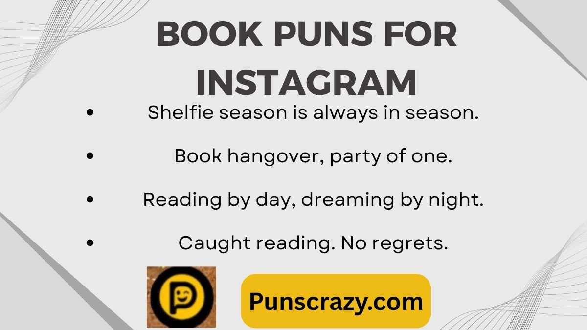 Book puns for Instagram