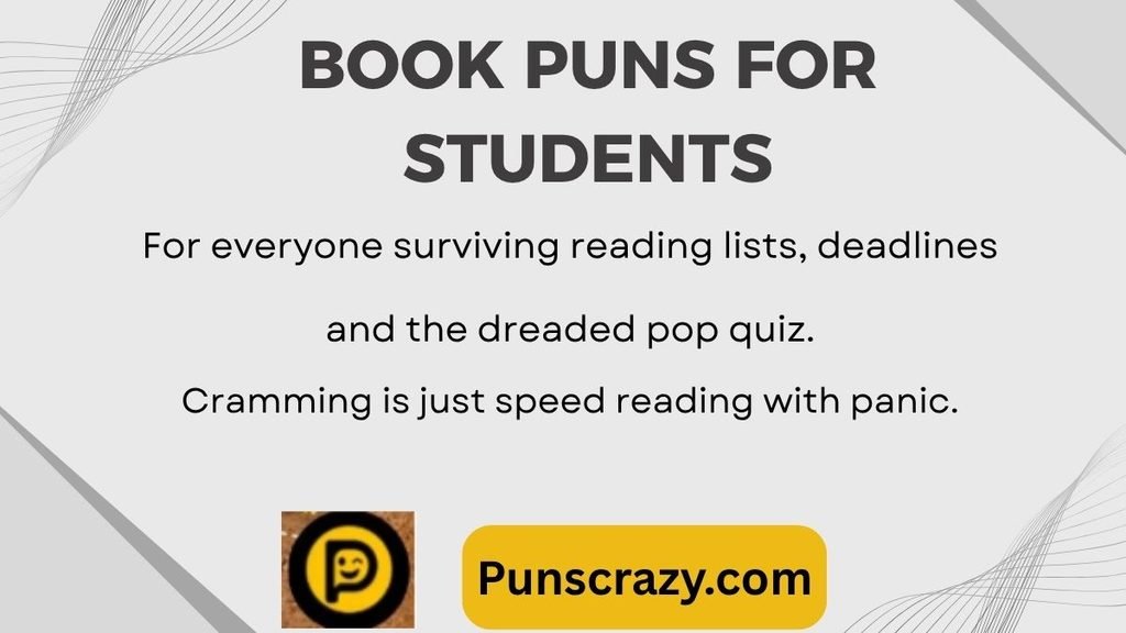 Book puns for students