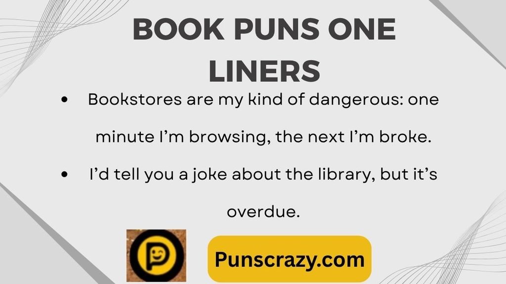 Book puns one liners